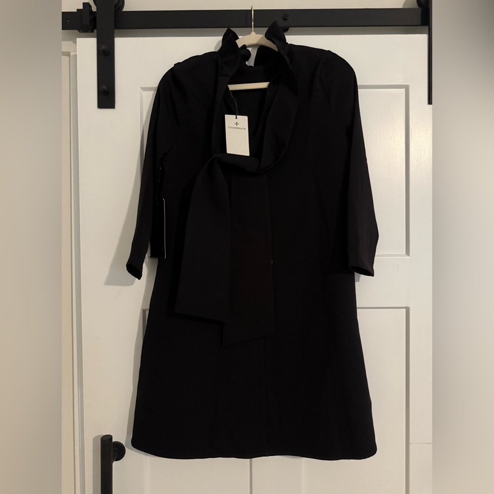 Tuckernuck Black Tie Neck Dress NWT 2217